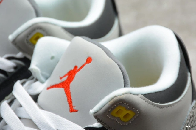 Reps TBK Retro Air 3 (2021) Grey Jordan Cool CT8532-012 0825